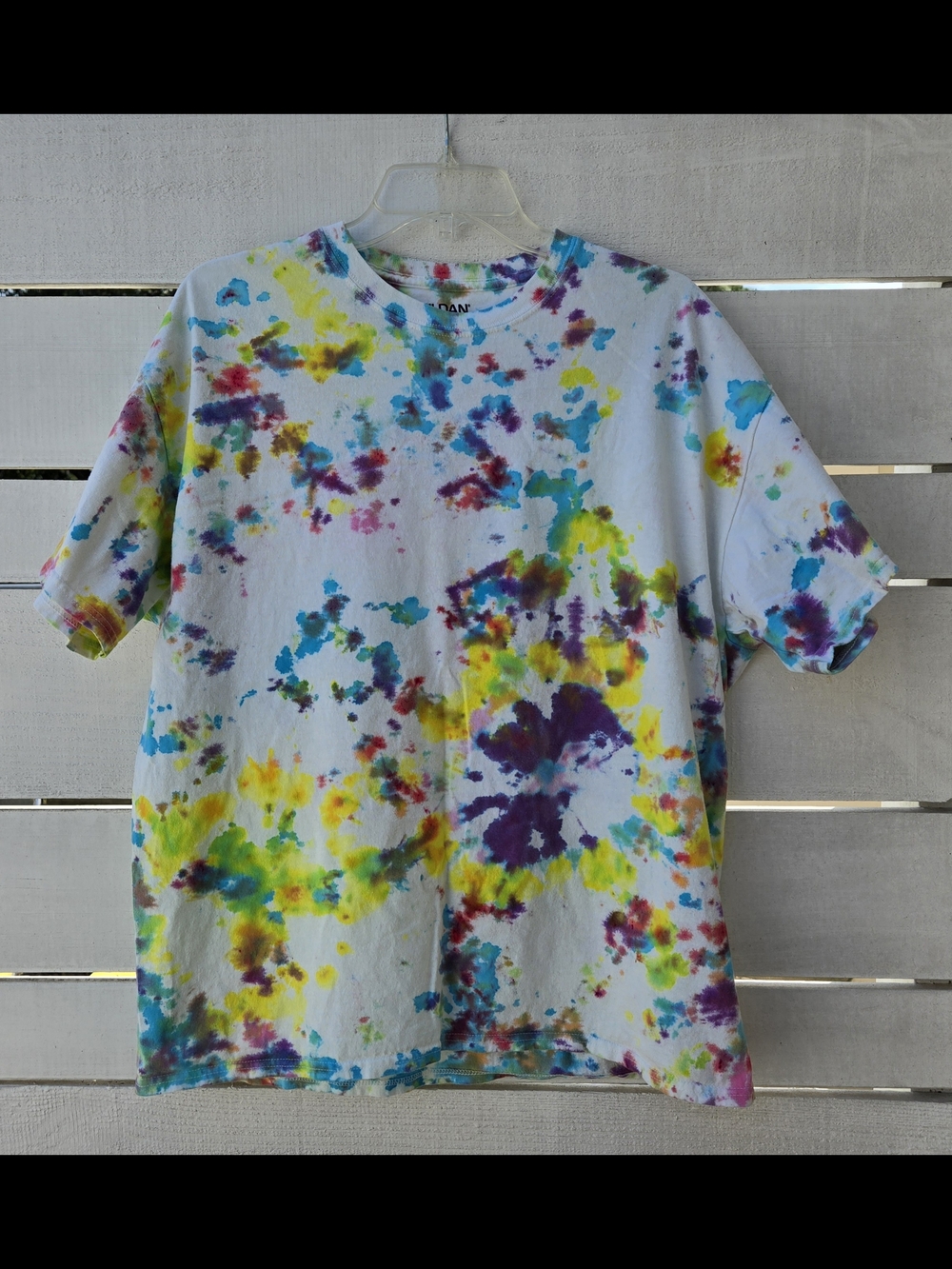 Gildan Men's Multicolor Tie-Dye Short Sleeve 100% Cotton T-Shirt Size XL